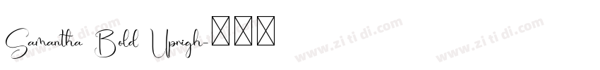 Samantha Bold Uprigh字体转换